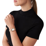 Michael Kors Emery Three-Hand Crystals Silver Dial Rose Gold Steel Strap Watch for Women - MK4641 Authentic Buy Shop Now