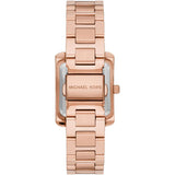 Michael Kors Emery Three-Hand Crystals Silver Dial Rose Gold Steel Strap Watch for Women - MK4641 Authentic Buy Shop Now