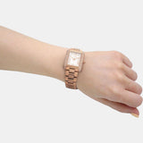 Michael Kors Emery Three-Hand Crystals Silver Dial Rose Gold Steel Strap Watch for Women - MK4641 Authentic Buy Shop Now