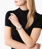 Michael Kors Layton Multifunction Glitz Silver Dial Gold Steel Strap Watch for Women - MK4653 Authentic Buy Shop Now