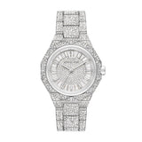 Michael Kors Raquel Three Hand Crystals Silver Dial Silver Steel Strap Watch For Women - MK4691 Authentic Buy Shop Now