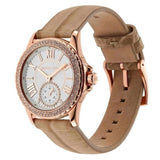 Michael Kors Mini Everest Crystals White Dial Brown Leather Strap Watch for Women - MK4719 Authentic Buy Shop Now