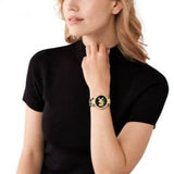 Michael Kors Parker Black Dial Cheetah Print Brown Leather Strap Watch For Women - MK4723 Authentic Buy Shop Now