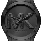 Michael Kors Slim Runway Analog Black Dial Black Steel Strap Watch For Women - MK4734 Authentic Buy Shop Now