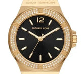 Michael Kors Mini Lennox Quartz Black Dial Black Silicone Strap Watch For Women - MK7281 Authentic Buy Shop Now