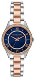 Michael Kors Lauryn Three-Hand Blue Dial Two Tone Steel Strap Watch for Women - MK4738 Authentic Buy Shop Now