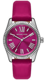 Michael Kors Lexington Quartz Fuchsia Dial Fuchsia Leather Strap Watch For Women - MK4749 Authentic Buy Shop Now