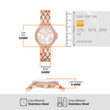 Michael Kors Camille Analog Silver Dial Rose Gold Steel Strap Watch for Women - MK4810 Authentic Buy Shop Now