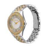 Michael Kors Harlowe Three-Hand Crystals White Dial Two Tone Steel Strap Watch for Women - MK4811 Authentic Buy Shop Now
