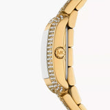 Michael Kors Emery Analog Crystals White Dial Gold Steel Strap Watch for Women - MK4835 Authentic Buy Shop Now
