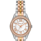 Michael Kors Harlowe Three-Hand Mother of Pearl White Dial Tri Tone Steel Strap Watch for Women - MK4846 Authentic Buy Shop Now