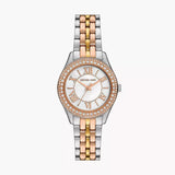 Michael Kors Harlowe Three-Hand Mother of Pearl White Dial Tri Tone Steel Strap Watch for Women - MK4846 Authentic Buy Shop Now