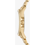 Michael Kors Kacie Analogue Black Dial Gold Steel Strap Watch for Women - MK4852 Authentic Buy Shop Now