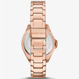 Michael Kors Kacie Three-Hand White Dial Rose Gold Steel Strap Watch for Women - MK4853 Authentic Buy Shop Now