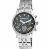 Michael Kors Jet Set Chronograph Blue Dial Silver Steel Strap Watch for Women - MK5021 Authentic Buy Shop Now