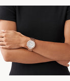 Michael Kors Parker White Dial with Diamonds Rose Gold Steel Strap Watch for Women - MK5491 Authentic Buy Shop Now