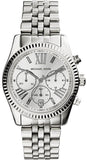 Michael Kors Lexington Silver Dial Silver Steel Strap Watch for Women - MK5555 Authentic Buy Shop Now