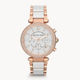 Michael Kors Parker White Dial Two Tone Steel Strap Watch for Women - MK5774 Authentic Buy Shop Now