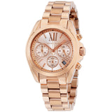 Michael Kors Bradshaw Chronograph Rose Gold Dial Rose Gold Steel Strap Watch for Women - MK5799 Authentic Buy Shop Now