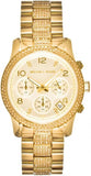 Michael Kors Runway Gold Dial Gold Steel Strap Watch for Women - MK5826 Authentic Buy Shop Now