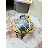 Michael Kors Everest Chronograph Black Dial Gold Steel Strap Watch For Women - MK5828 Authentic Buy Shop Now