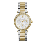 Michael Kors Parker White Dial Two Tone Steel Strap Watch for Women - MK6055 Authentic Buy Shop Now
