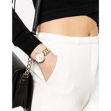 Michael Kors Parker White Dial Two Tone Steel Strap Watch for Women - MK6055 Authentic Buy Shop Now