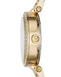 Michael Kors Parker White Dial Gold Steel Strap Watch for Women - MK6056 Authentic Buy Shop Now