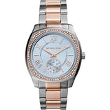 Michael Kors Bryn Quartz Blue Dial Two Tone Steel Strap Watch For Women - MK6136 Authentic Buy Shop Now