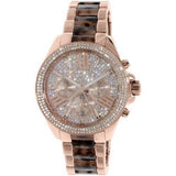 Michael Kors Wren Diamonds Rose Gold Dial Two Tone Steel Strap Watch for Women - MK6159 Authentic Buy Shop Now