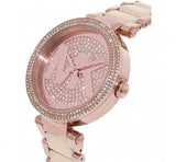 Michael Kors Parker Pink Dial Pink Steel Strap Watch for Women - MK6176 Authentic Buy Shop Now