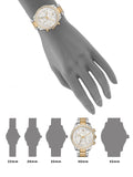 Michael Kors Brinkley Chronograph Silver Dial Two Tone Steel Strap Watch for Women - MK6188 Authentic Buy Shop Now