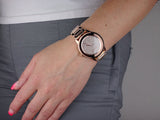 Michael Kors Kinley Rose Gold Dial Rose Gold Steel Strap Watch for Women - MK6210 Authentic Buy Shop Now