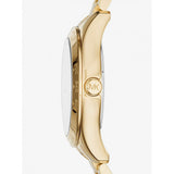 Michael Kors Layton Pave Blue Dial Gold Steel Strap Watch for Women - MK6243 Authentic Buy Shop Now