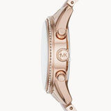Michael Kors Ritz Chronograph Rose Gold Dial Two Tone Steel Strap Watch for Women - MK6307 Authentic Buy Shop Now