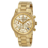 Michael Kors Ritz Gold Dial Gold Steel Strap Watch for Women - MK6356 Authentic Buy Shop Now