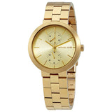 Michael Kors Garner Quartz Gold Dial Gold Steel Strap Watch For Women - MK6408 Authentic Buy Shop Now
