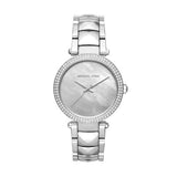 Michael Kors Parker Mother of Pearl Silver Steel Strap Watch for Women - MK6424 Authentic Buy Shop Now