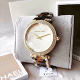 Michael Kors Parker Mother Of Pearl White Dial Two Tone Steel Strap Watch For Women - MK6518 Authentic Buy Shop Now
