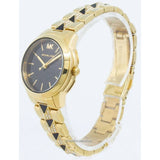 Michael Kors Runway Mercer Quartz Black Dial Two Tone Steel Strap Watch For Women - MK6672 Authentic Buy Shop Now