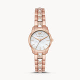 Michael Kors Runway Mercer Mother of Pearl White Dial Two Tone Steel Strap Watch For Women - MK6674 Authentic Buy Shop Now