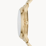 Michael Kors Runway Quartz Black Dial Gold Steel Strap Watch For Women - MK6682 Authentic Buy Shop Now
