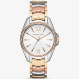 Michael Kors Whitney Quartz White Dial Two Tone Steel Strap Watch For Women - MK6686 Authentic Buy Shop Now
