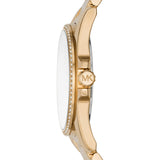 Michael Kors Whitney Three-Hand White Dial Gold Steel Strap Watch For Women - MK6693 Authentic Buy Shop Now