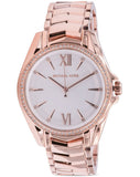 Michael Kors Whitney Quartz White Dial Rose Gold Steel Strap Watch For Women - MK6694 Authentic Buy Shop Now
