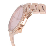 Michael Kors Layton Three Hand Pink Dial Rose Gold Steel Strap Watch For Women - MK6848 Authentic Buy Shop Now