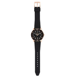 Michael Kors Runway Quartz Black Dial Black Silicone Strap Watch For Women - MK6852 Authentic Buy Shop Now