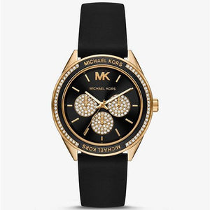 Michael Kors Quartz Black Dial Black Silicone Strap Watch For Women - MK6944 Authentic Buy Shop Now