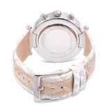 Michael Kors Parker Chronograph White Dial Two Tone Leather Strap Watch For Women - MK6950 Authentic Buy Shop Now