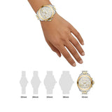 Michael Kors Wren Chronograph Crystals Silver Two Tone Steel Strap Watch for Women - MK6953 Authentic Buy Shop Now